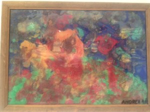 Den lille piken som malte dette er nå voksen