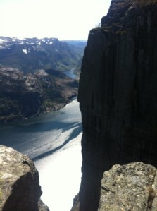 På vei til Prekestolen Fotograf, Ingrid