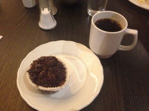 Gluten og melkefri muffins er ikke daglig kost til frokost og heller ike vanlig å finne når en inntar frokosten på hotell!