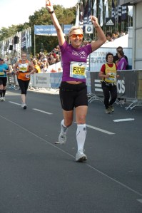 Så lykkelig over snart å være i mål