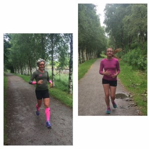 Fra en av treningsøktene sammen med Andrea