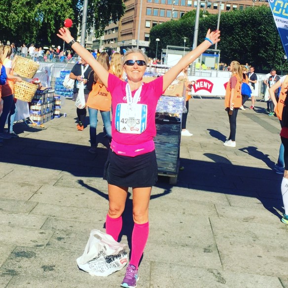 Oslo Maraton september 2016 og endelig i mål!